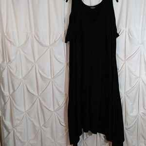 Cold shoulder tee shirt dress